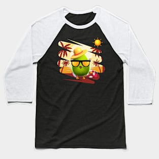 Funny Summer Avocato Cat Avocado Vegan And Cat Lover Kitten Baseball T-Shirt